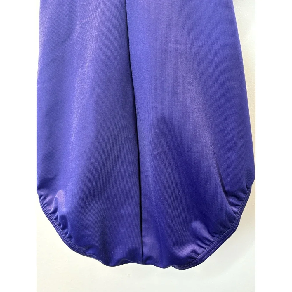 Miraclesuit Swimsuit Size 8 One Piece Purple Azule Ruched Slimming Sweetheart